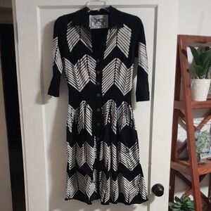 SAMANTHA SUNG Batik Cotton/Silk Dress Hand Drawn & Dyed Made in Bali ---- Size 2